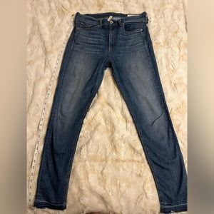 Rag & bone high rise skinny denim